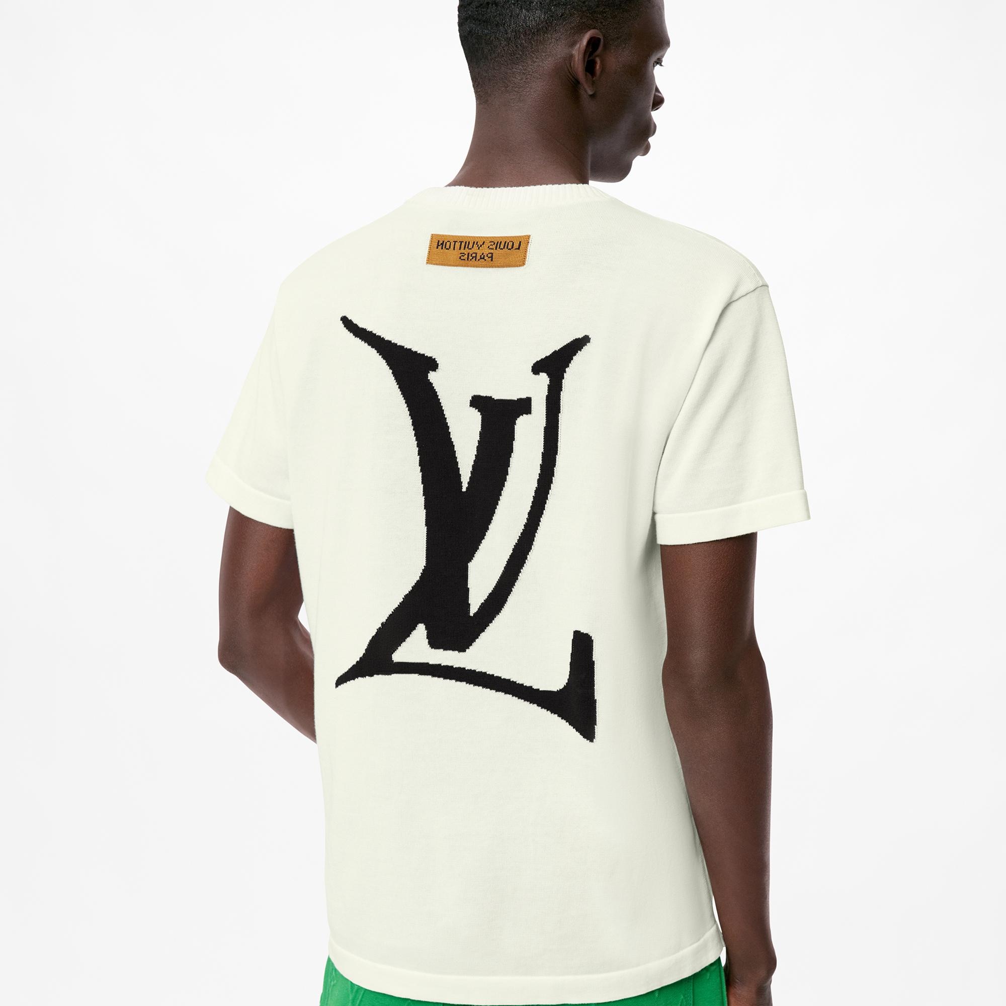 LOUIS VUITTON エンドゴール ニットTシャツ メンズ ホワイト XS LOUIS VUITTON エンドゴール ニットTシャツ メンズ ホワイト XS LOUIS